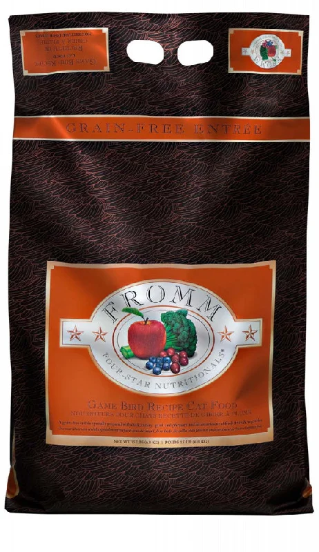    - Hypoallergenic cat food  Fromm Four Star Grain Free Game Bird Recipe Dry Cat Food