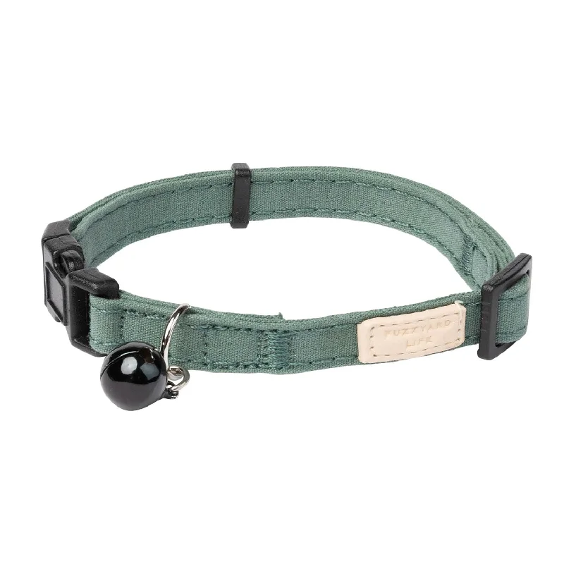 10. **Cat collar bell model**FuzzYard Life Myrtle Green Cat Collar