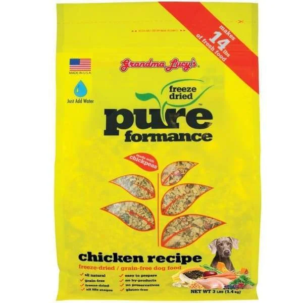 -Chicken-flavored dog foodGrandma Lucy's Pureformance Chicken Freeze-Dried Grain-Free Dog Food (2 Sizes) -Chicken-flavored dog foodGrandma Lucy's Pureformance Chicken Freeze-Dried Grain-Free Dog Food (2 Sizes)