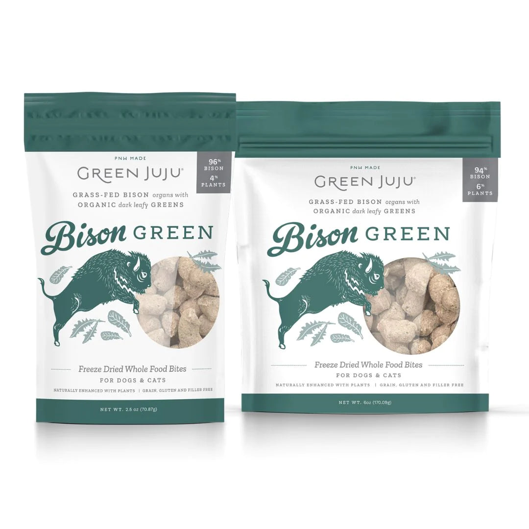 - Grain-free cat food recommendations Green Juju - Freeze Dried Whole Food Bites - Bison Green - Grain-free cat food recommendations Green Juju - Freeze Dried Whole Food Bites - Bison Green