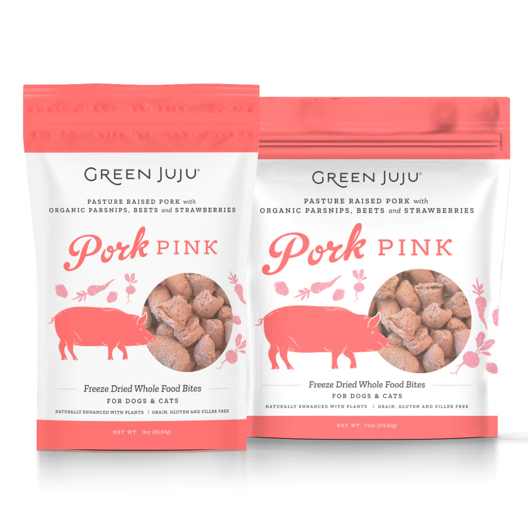    - Kitten food  Green Juju - Freeze Dried Whole Food Bites - Pork Pink