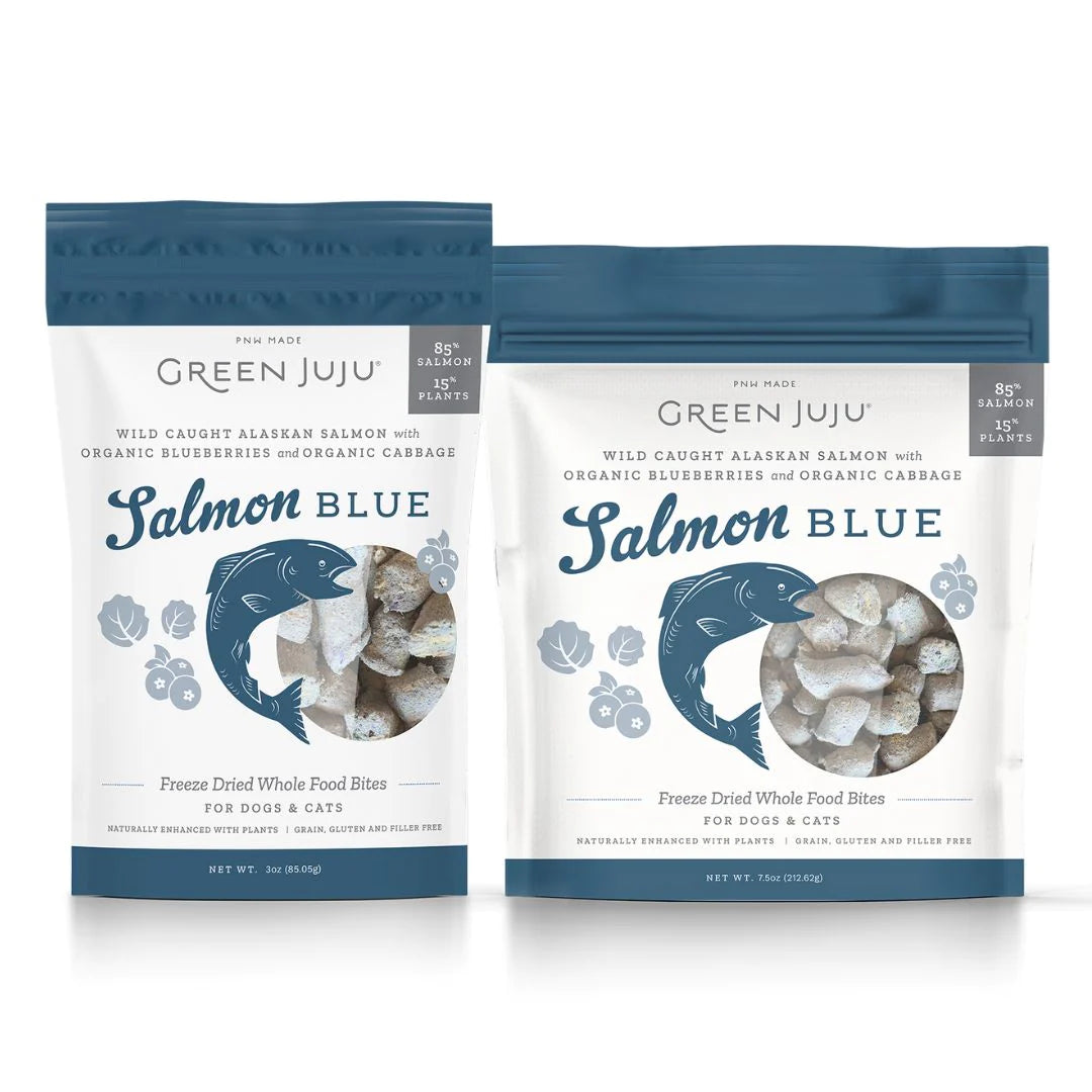    - Cat food for picky eaters  Green Juju - Freeze Dried Whole Food Bites - Salmon Blue