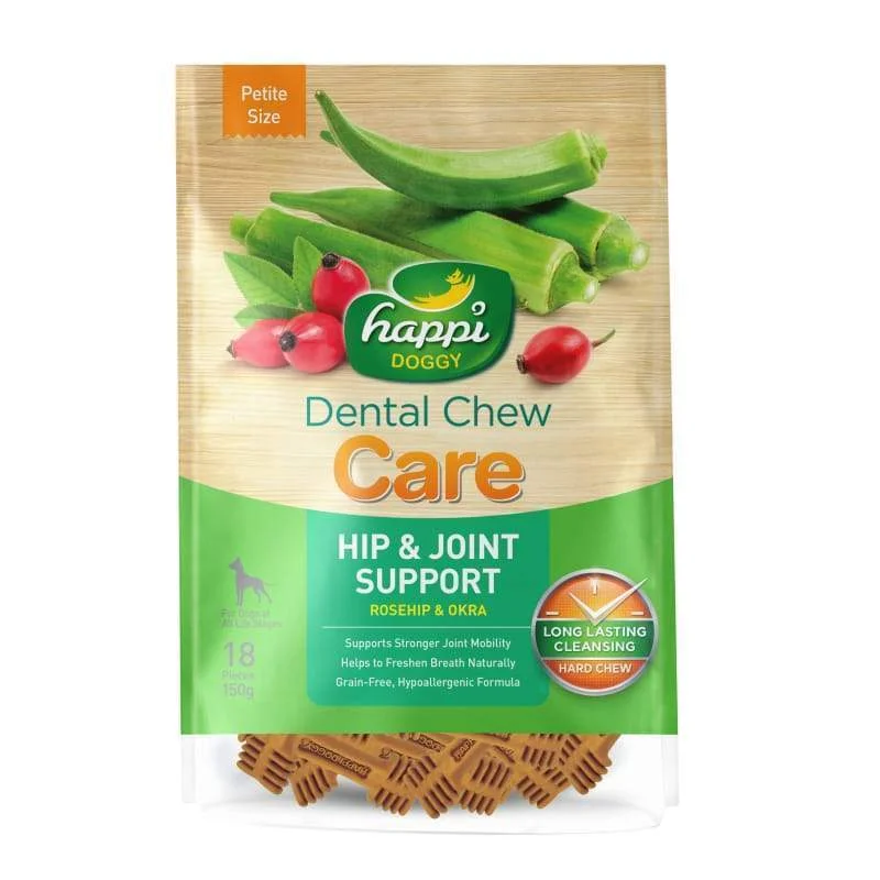 - Dog food helps the digestive systemHappi Doggy Care Rosehip & Okra Hip & Joint Support Dental Dog Chew 2.5 Inch 150g - Dog food helps the digestive systemHappi Doggy Care Rosehip & Okra Hip & Joint Support Dental Dog Chew 2.5 Inch 150g