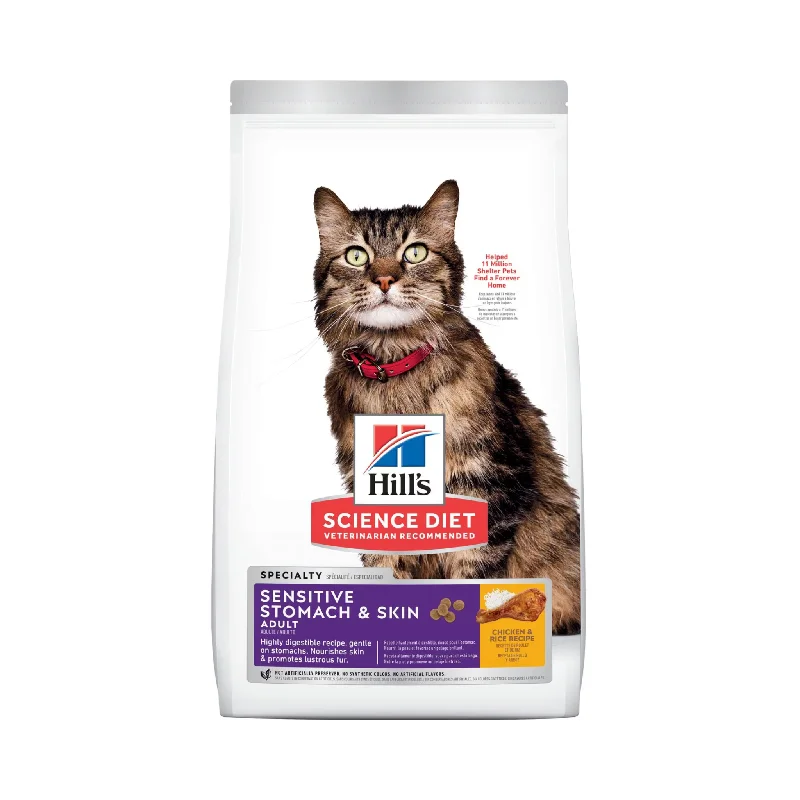 - Fish-based cat food Hill's Science Diet Adult Sensitive Stomach & Skin Dry Cat Food - Fish-based cat food Hill's Science Diet Adult Sensitive Stomach & Skin Dry Cat Food