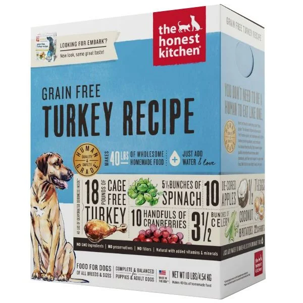 - Food for picky dogsHonest Kitchen  Dehydrated Grain Free Turkey Recipe (Embark)