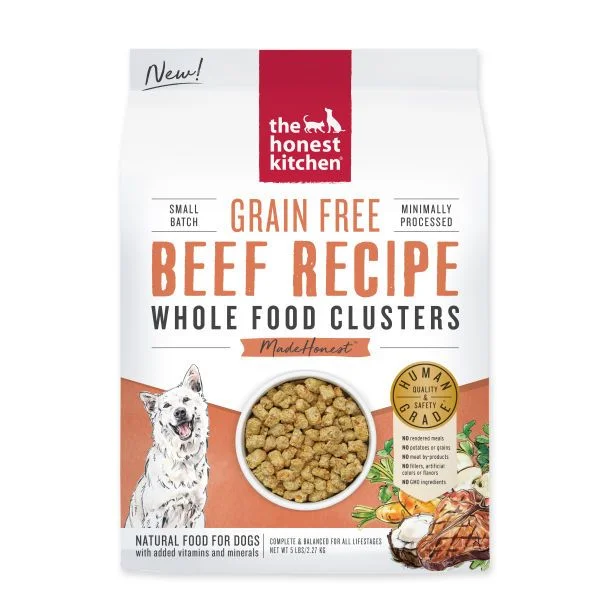 - Dog food improves immunityHonest Kitchen  Whole Food Clusters Grain Free Beef