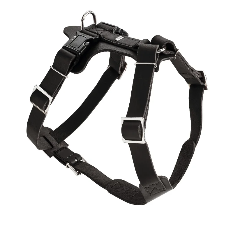 Pet accessoriesHunter Aalborg Soft Genuine Leather Dog Harness, Black