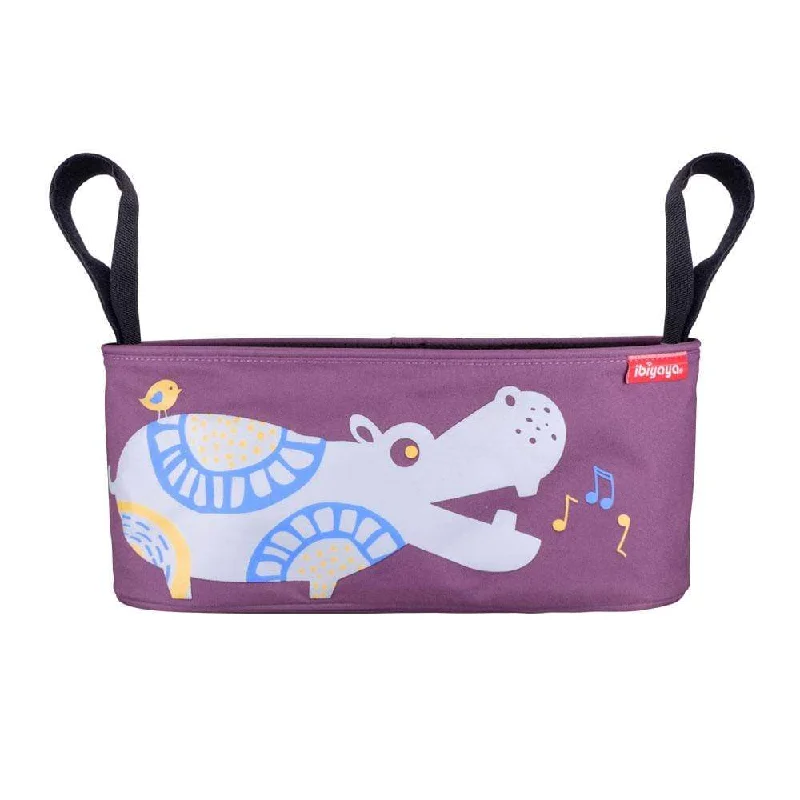 3. **Pet food bowl is anti-slip design**Ibiyaya Pet Pram Organiser Pouch, Hippo