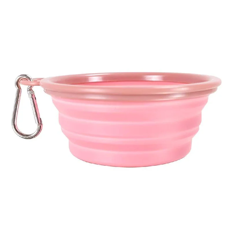 5. **Pet backpack is breathable**Ibiyaya Quick Bite Collapsible Dog Bowl, Pink