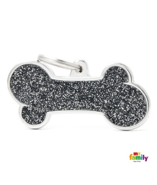 7. **Pet clothes are thickened in winter**ID Tag - Shiny Blacl XL Bone
