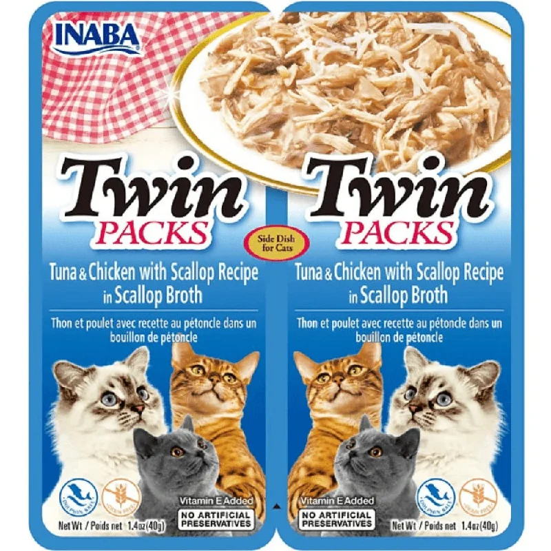 - Grain-free cat food recommendations Inaba Cat Twin Packs Tuna With Chicken N Scallop Wet Cat Food - 80 Gm - Grain-free cat food recommendations Inaba Cat Twin Packs Tuna With Chicken N Scallop Wet Cat Food - 80 Gm