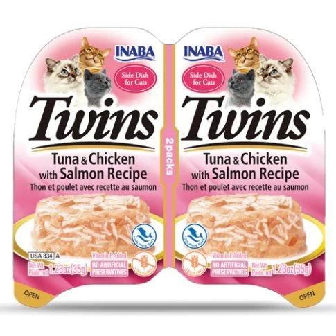 - Cat food for pregnant and nursing cats Inaba Cat Twins Cup Tuna n Chicken With Salmon Recipe Wet Cat Food - 70 gm - Cat food for pregnant and nursing cats Inaba Cat Twins Cup Tuna n Chicken With Salmon Recipe Wet Cat Food - 70 gm