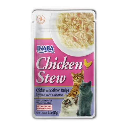 - Natural ingredient cat food Inaba Chicken Stew Chicken n Salmon Recipe Wet Cat Food - 40 gm - Natural ingredient cat food Inaba Chicken Stew Chicken n Salmon Recipe Wet Cat Food - 40 gm