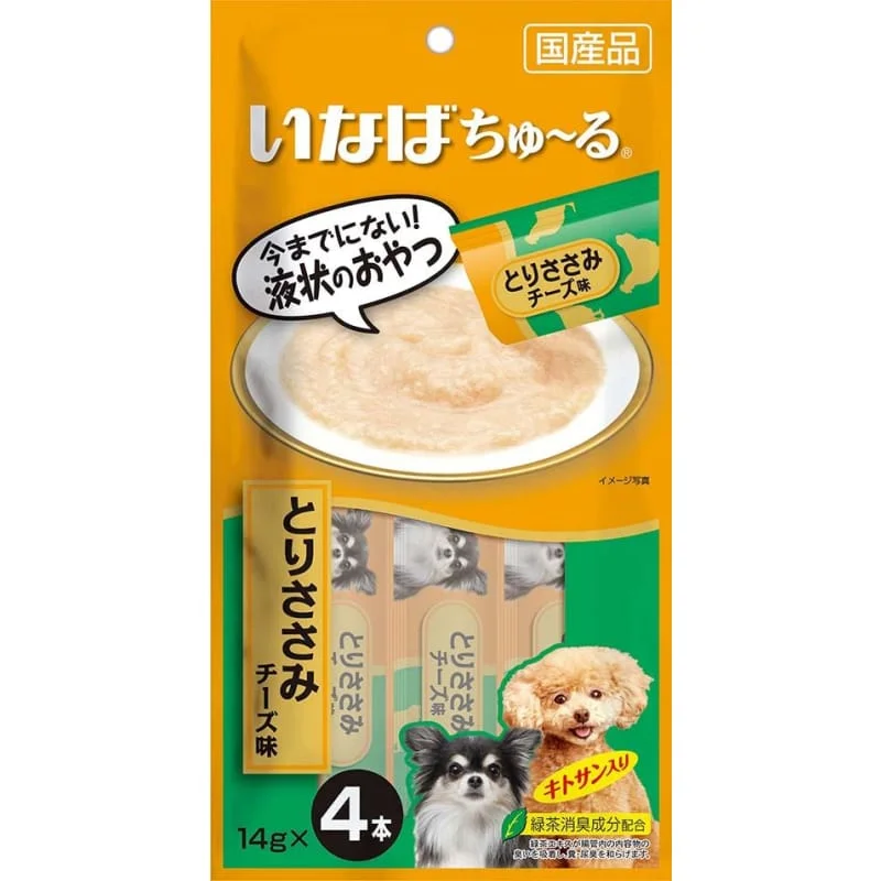 - Food for small dogsInaba Wan Chu Ru Chicken Fillet & Cheese Creamy Dog Treats 56g
