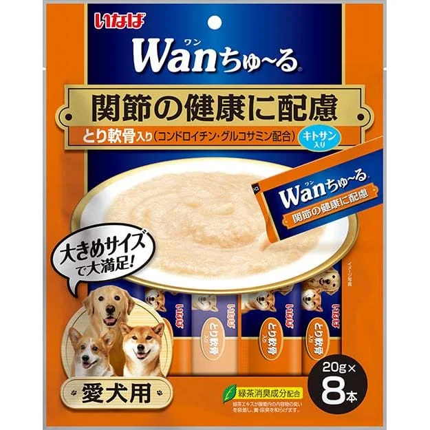 - High protein dog foodInaba Wan Chu Ru Chicken with Cartilage Joint Support Functional Creamy Dog Treats 160g - High protein dog foodInaba Wan Chu Ru Chicken with Cartilage Joint Support Functional Creamy Dog Treats 160g