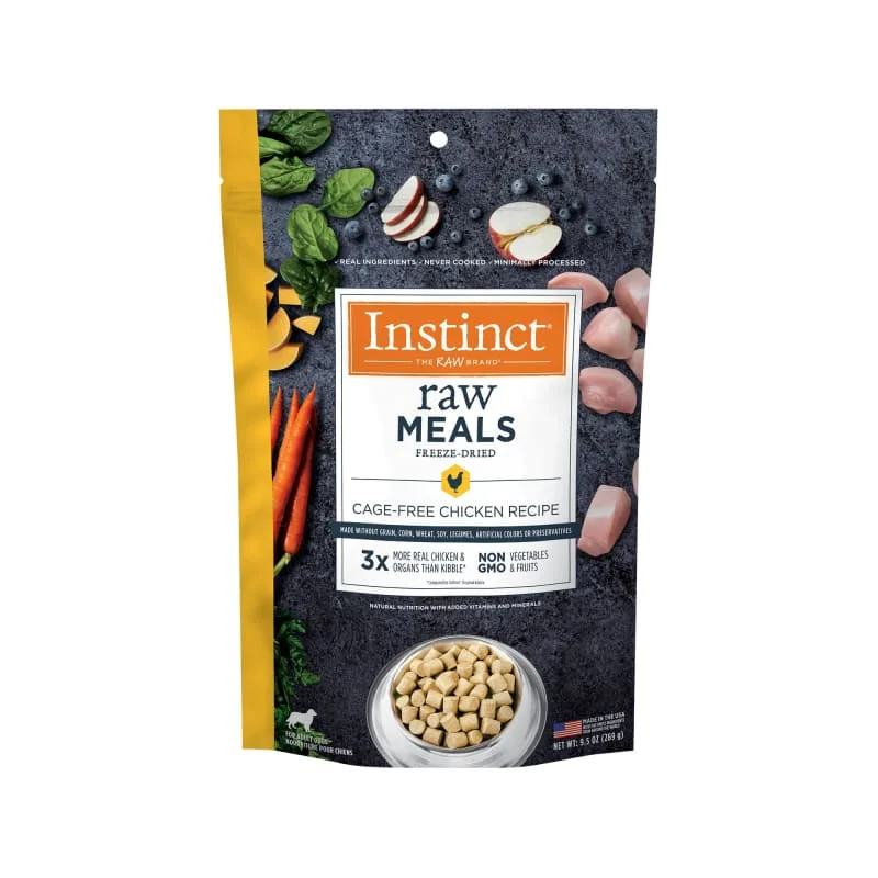 - Natural ingredient dog foodInstinct Freeze-Dried Raw Meal Grain-Free Chicken Recipe Dog Food 9.5oz - Natural ingredient dog foodInstinct Freeze-Dried Raw Meal Grain-Free Chicken Recipe Dog Food 9.5oz