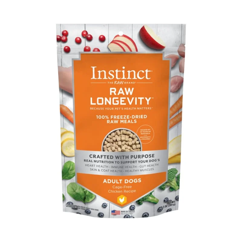 - The effect of dog food on hairInstinct Raw Longevity Chicken Adult Freeze Dried Raw Dog Food 9.5oz - The effect of dog food on hairInstinct Raw Longevity Chicken Adult Freeze Dried Raw Dog Food 9.5oz