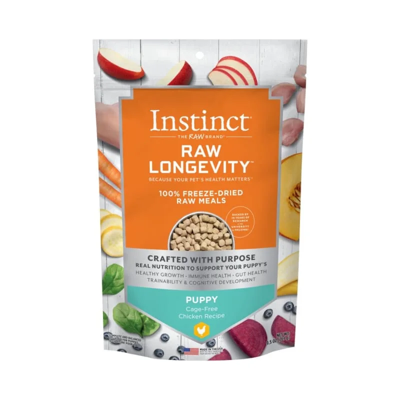 - Food for large dogsInstinct Raw Longevity Chicken Puppy Freeze Dried Raw Dog Food 9.5oz - Food for large dogsInstinct Raw Longevity Chicken Puppy Freeze Dried Raw Dog Food 9.5oz