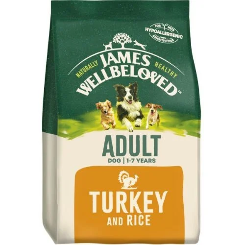 - Dog food recommendations for multi-dog householdsJames Wellbeloved Adult Dry Dog Food with Turkey and Rice 7.5kg
