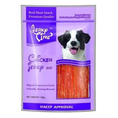 - Food for large dogsJerky Time Chicken Jerky Bar 100g/500g Dog Treats