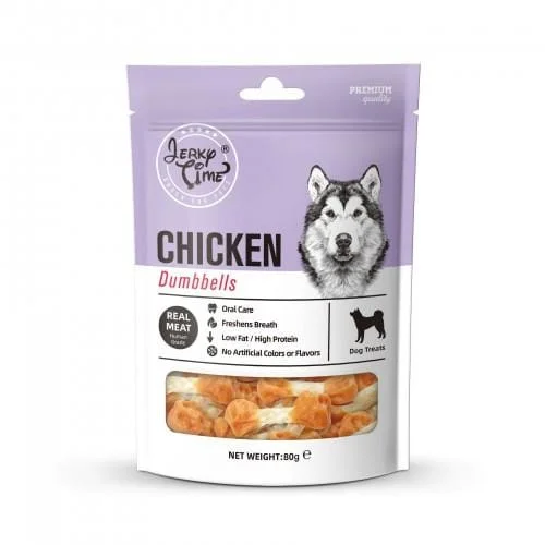 - Dog food for pregnancy and lactationJerky Time Chicken Jerky Dumbbell Dog Treats 80g