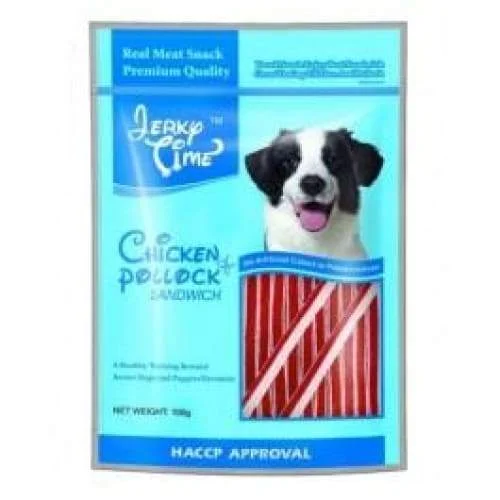 - Wholesale price of dog foodJerky Time Chicken & Pollock Sandwich 100g Dog Treats