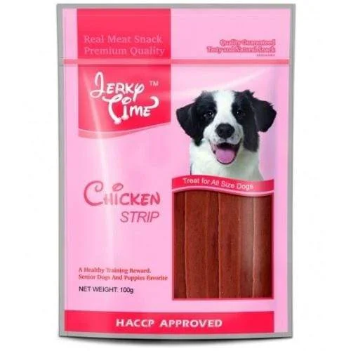  -Cost-effective dog foodJerky Time Chicken Strip 100g Dog Treats