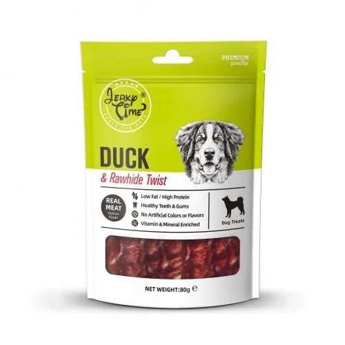 - Dog food recommendations for multi-dog householdsJerky Time Dried Duck & Rawhide Twist Dog Treats 80g - Dog food recommendations for multi-dog householdsJerky Time Dried Duck & Rawhide Twist Dog Treats 80g