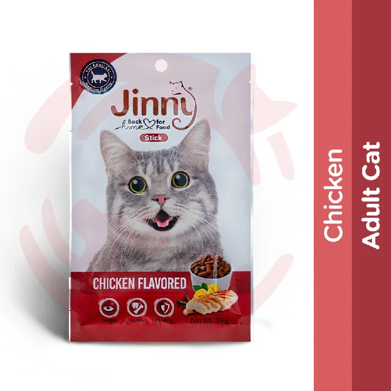    - How is Bricky cat food?  Jinny Cat Treats - Chicken (35g)