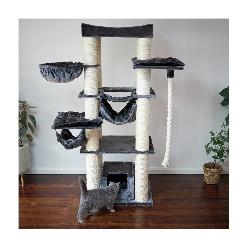 6. **Pet mattress is waterproof and washable**Kazoo Scratch and Sleep Cat Scratch Furniture Cream and Charcoal 6. **Pet mattress is waterproof and washable**Kazoo Scratch and Sleep Cat Scratch Furniture Cream and Charcoal