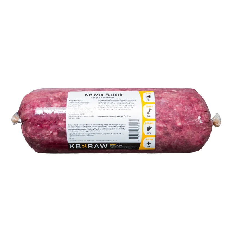 - Dog food nutritional analysisKB Raw Rabbit