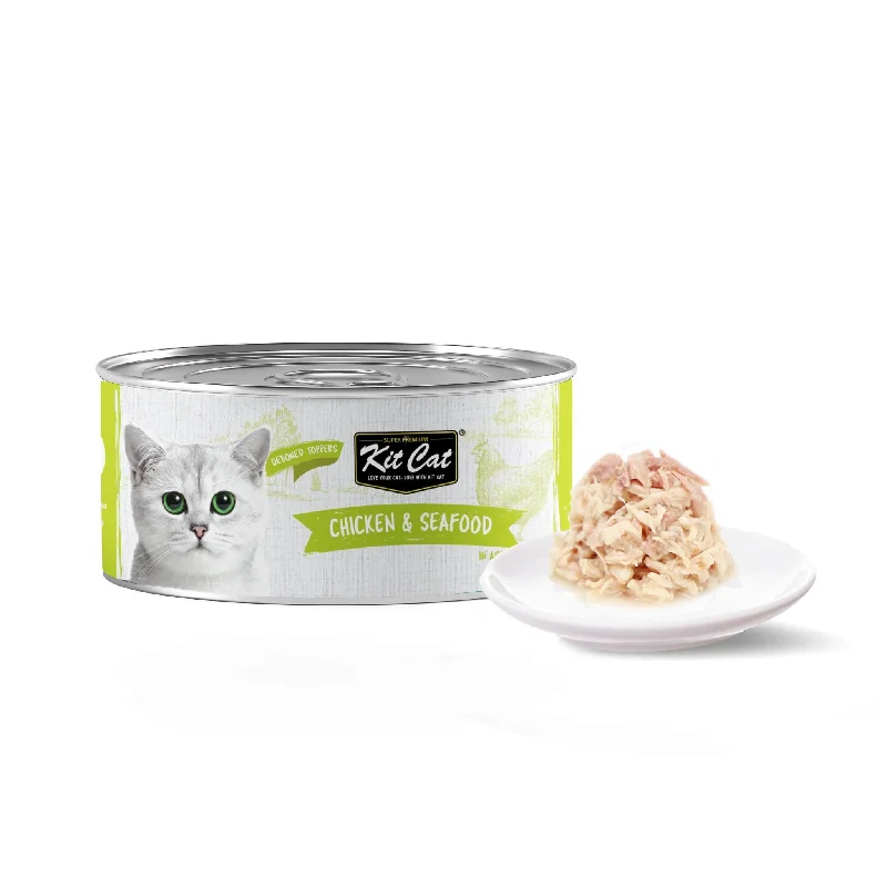    - Where to buy imported cat food  Kit Cat Deboned Toppers Cat Canned Food - Chicken & Seafood Toppers (80g)