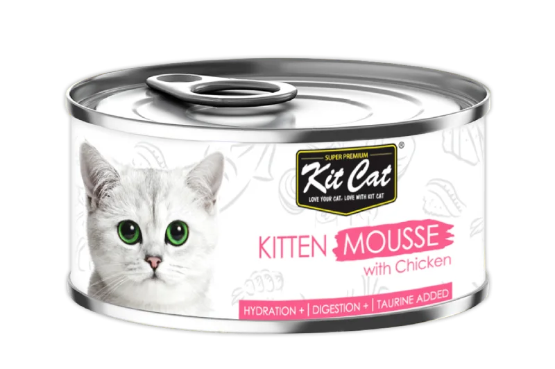 - Chicken flavor cat food Kit Cat Deboned Toppers Cat Canned Food - Kitten Mousse With Chicken (80g) - Chicken flavor cat food Kit Cat Deboned Toppers Cat Canned Food - Kitten Mousse With Chicken (80g)