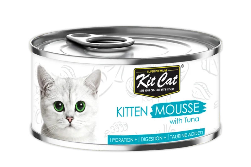- Cat food for dental health Kit Cat Deboned Toppers Cat Canned Food - Kitten Mousse With Tuna (80g) - Cat food for dental health Kit Cat Deboned Toppers Cat Canned Food - Kitten Mousse With Tuna (80g)
