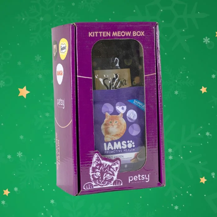    - Indoor cat food  Kitten Meow Box - Gift Box for Kittens