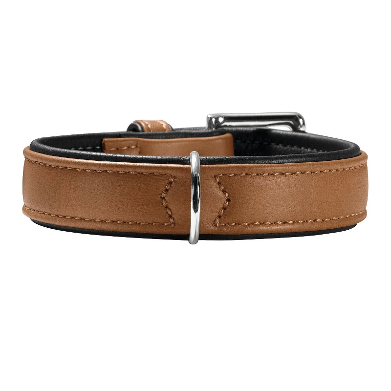 2. **Dog raincoat is waterproof and windproof**Hunter Canadian Elk Leather Dog Collar, Cognac
