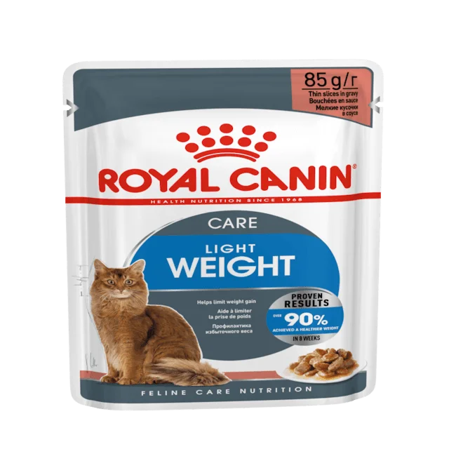    - Weight management cat food  Royal Canin Light Weight Care Gravy