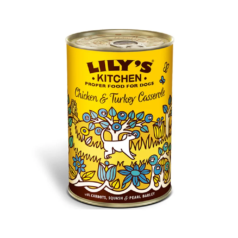  -High-fiber dog foodChicken & Turkey Casserole Dog Wet Food
