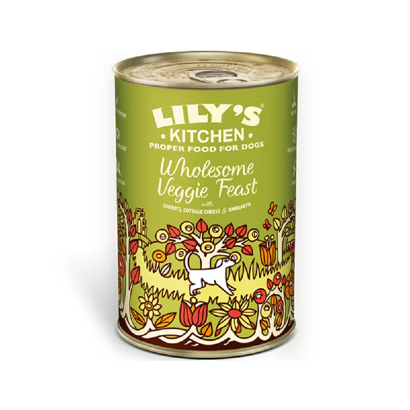 - Dog food helps the digestive systemWholesome Veggie Feast Dog Wet Food
