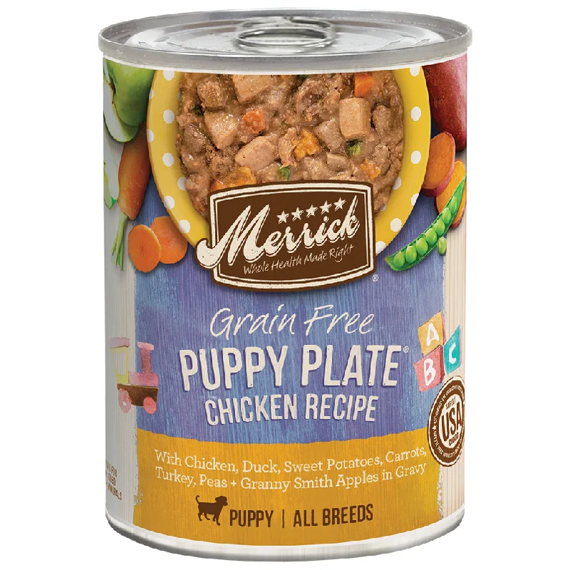 - Dog food nutritional analysisMerrick Grain Free Puppy Plate Chicken Recipe in Gravy 12.7oz - Dog food nutritional analysisMerrick Grain Free Puppy Plate Chicken Recipe in Gravy 12.7oz