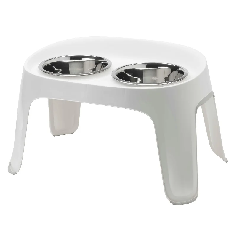 2. **Cat toy cat teaser**Moderna Skybar Raised Dog Bowl Stand, White
