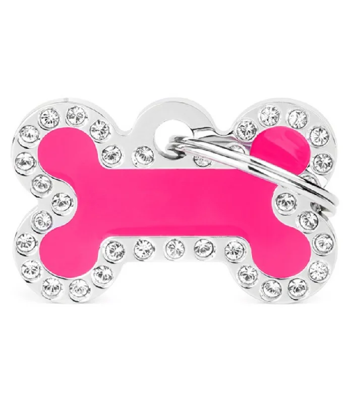 2. **Cat toy cat teaser**My Family Glam Bone Fuchsia ID Tag with Rhinestones