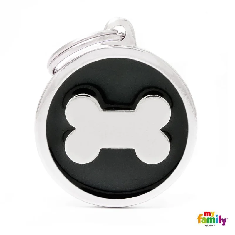 4. **Cat comb to remove hair balls**My Family Pet Tags Enamel Circle With Bone