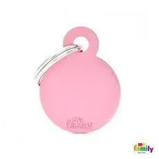 2. **Dog raincoat is waterproof and windproof**My Family Pet Tags Pink Circle