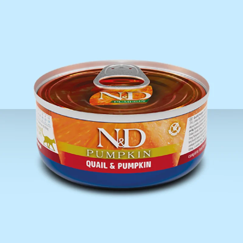    - Senior cat food  Farmina N&D Cat Pumpkin Quail & Pumpkin 2.8oz