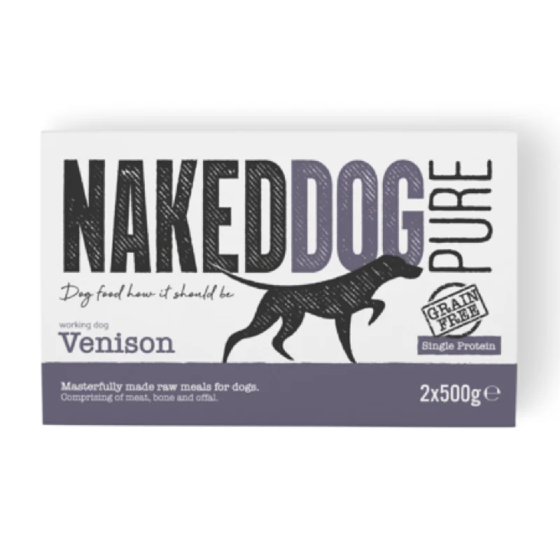 - Food for sterilized dogsNaked Dog Raw Pure Venison 1kg