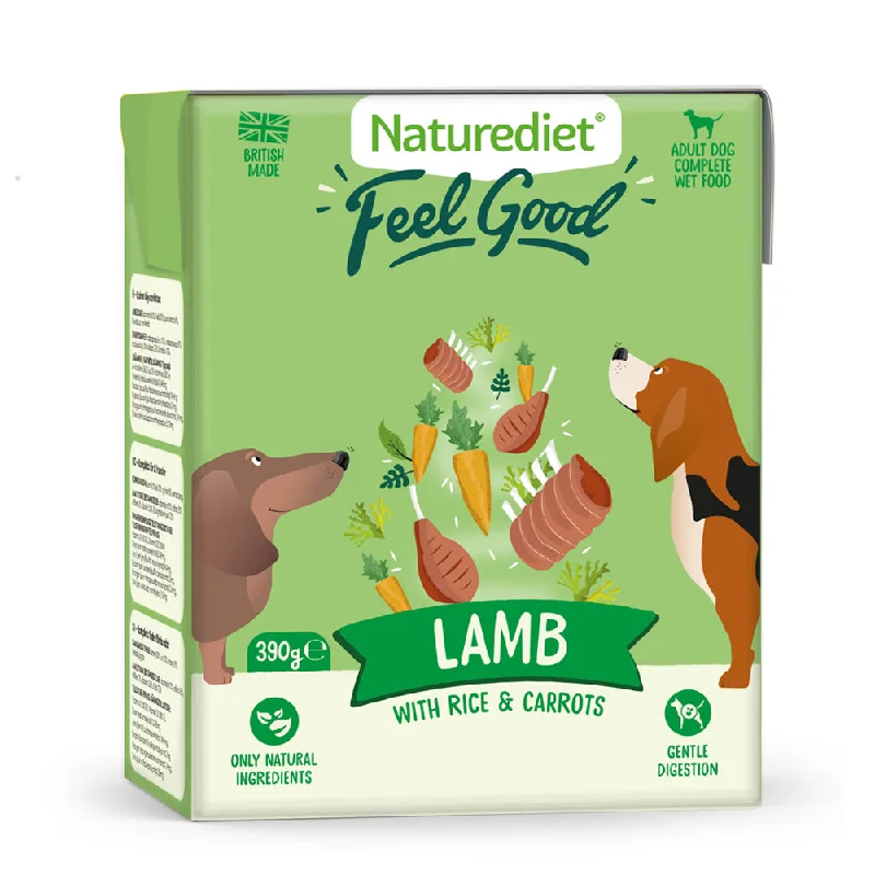 - Dog food improves immunityNature Diet Feel Good Lamb 390g