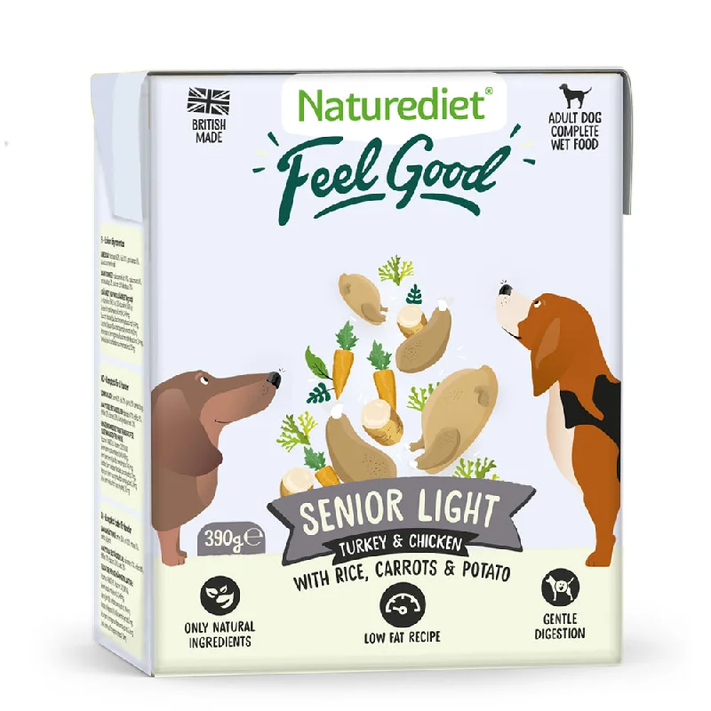  -High-fiber dog foodNature Diet Feel Good Senior - Lite 390g