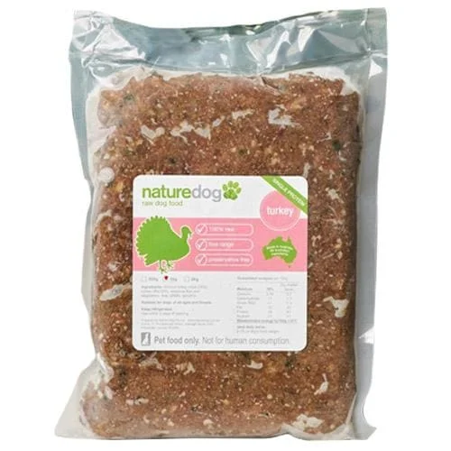  -Cost-effective dog foodNature Dog Turkey Frozen Raw Dog Food 2kg