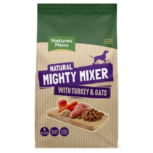-Fish-containing dog foodNatures Menu Complementary Mighty Mixer with Turkey & Oats 2kg -Fish-containing dog foodNatures Menu Complementary Mighty Mixer with Turkey & Oats 2kg